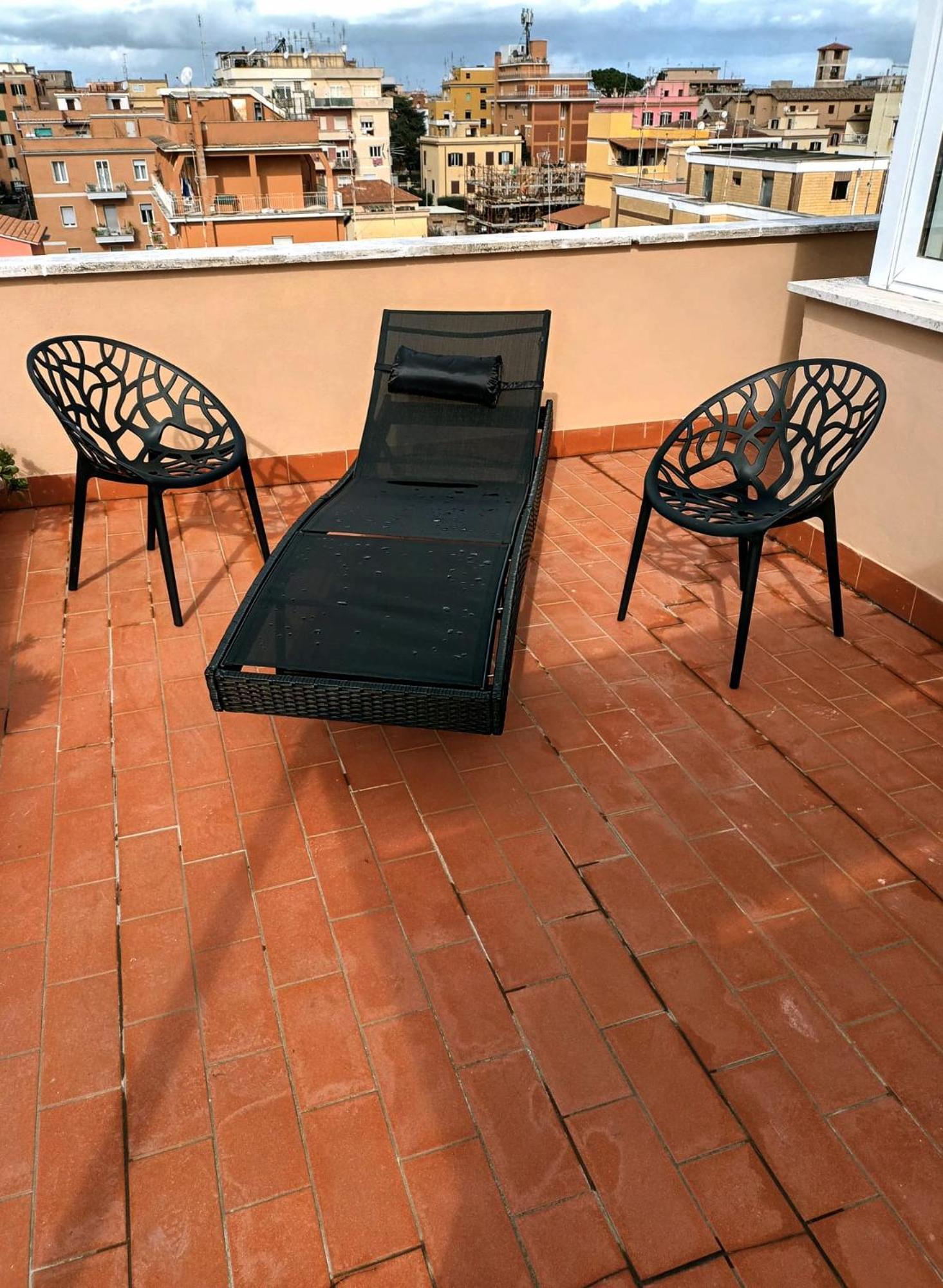 Casetta Sole, Superattico Con Terrazzo Vicino San Pietro, New Roma Habitación foto